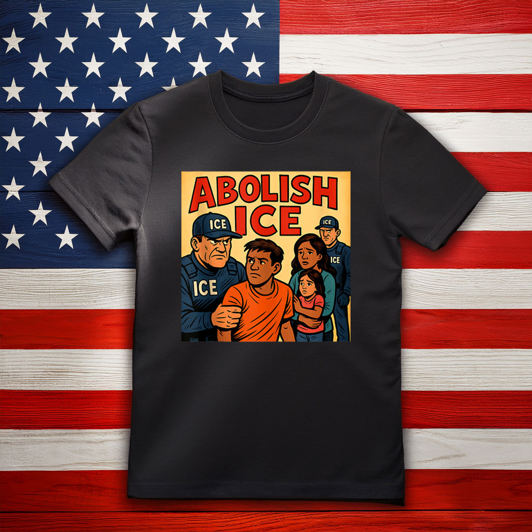 ABOLISH ICE Comic-Style Protest Graphic Shirt