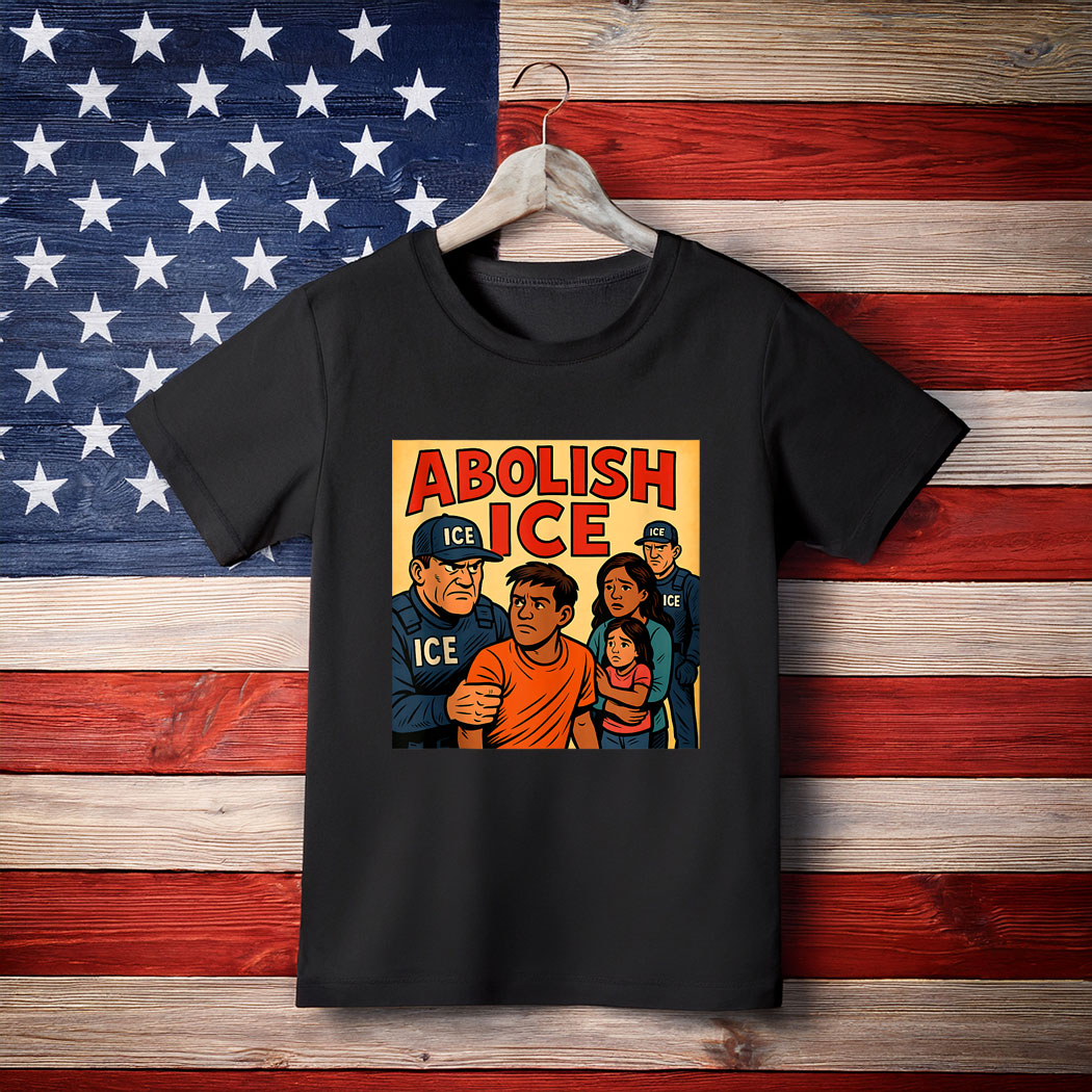 ABOLISH ICE Comic-Style Protest Graphic Shirt