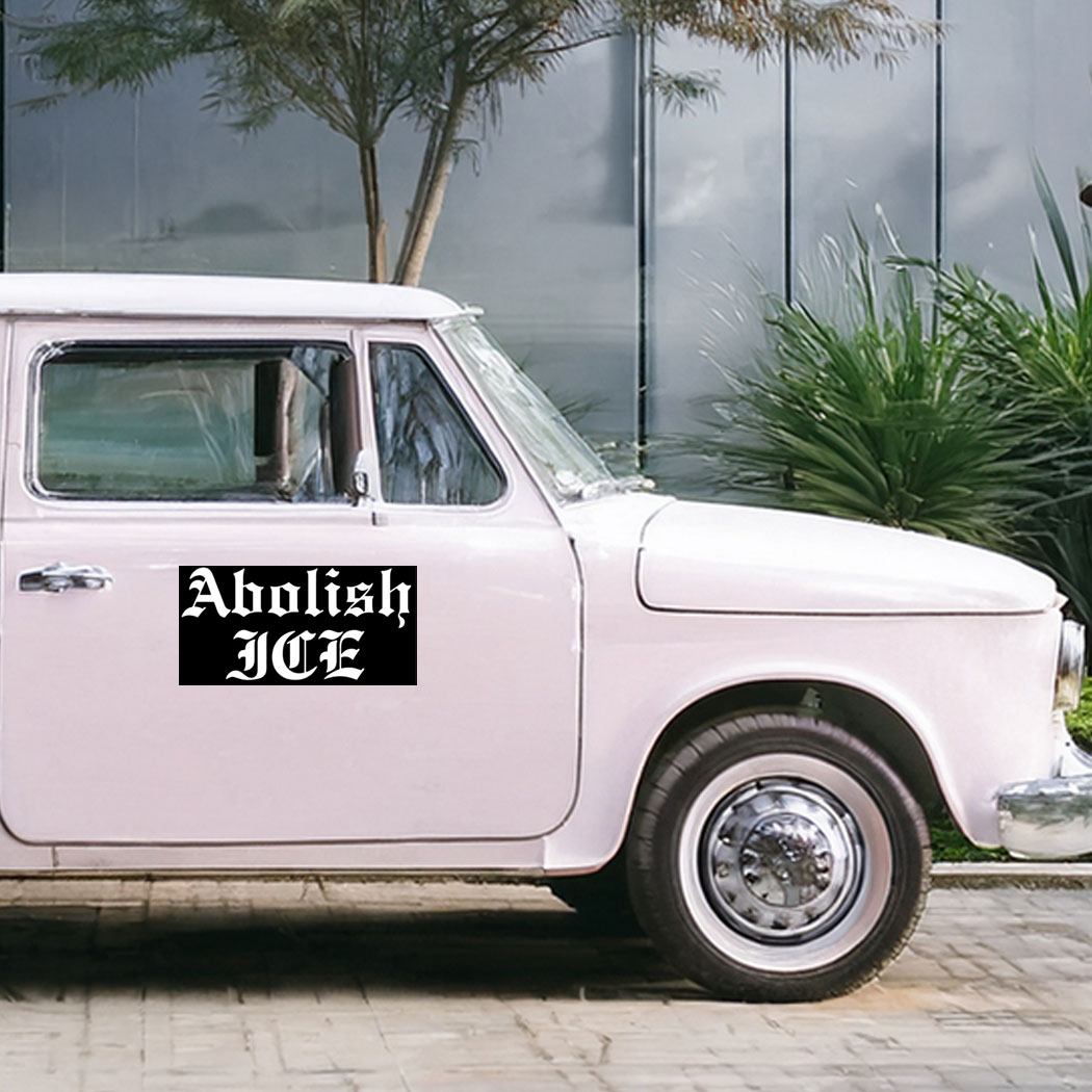 Abolish ICE Car Magnet, No Human Is Illegal ICE Out of LA Car Magnet