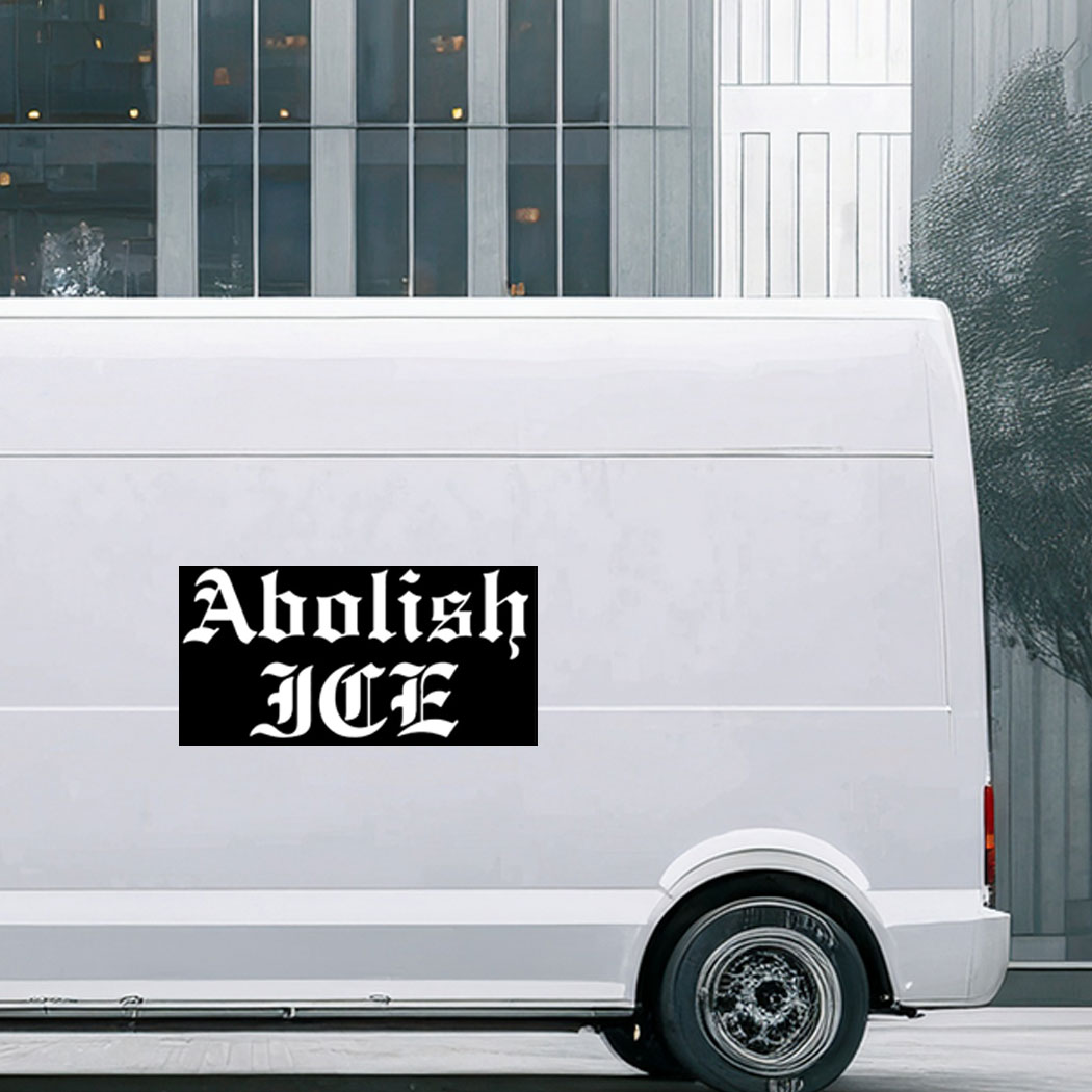 Abolish ICE Car Magnet, No Human Is Illegal ICE Out of LA Car Magnet