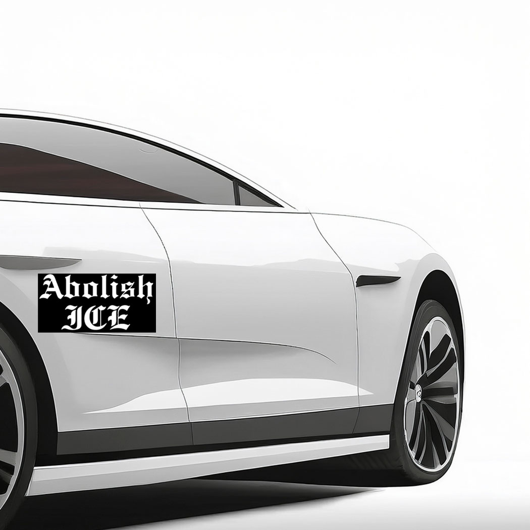 Abolish ICE Car Magnet, No Human Is Illegal ICE Out of LA Car Magnet