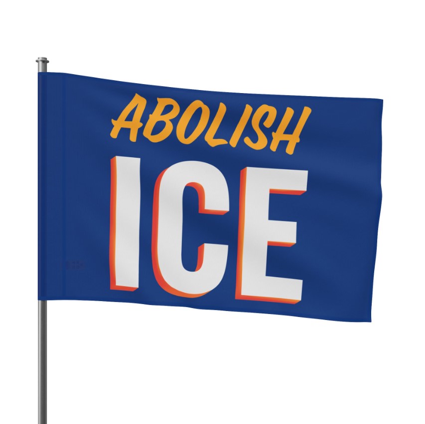 Abolish ICE Flag, Anti Trump