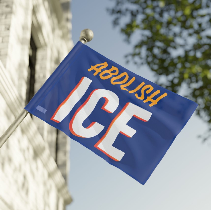 Abolish ICE Flag, Anti Trump