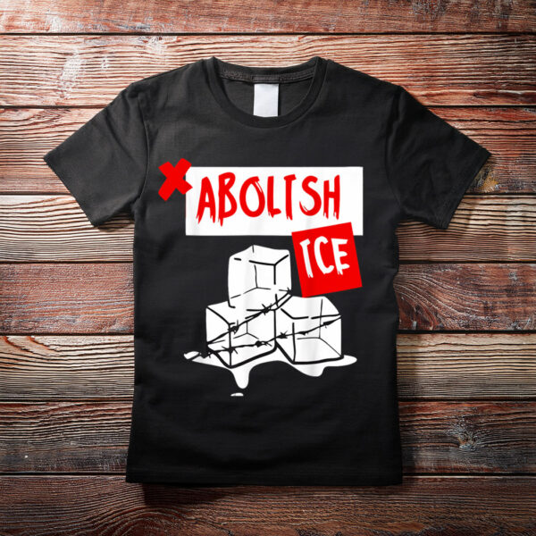 Abolish Ice Political Protest Melting Ice Graphic T-Shirt