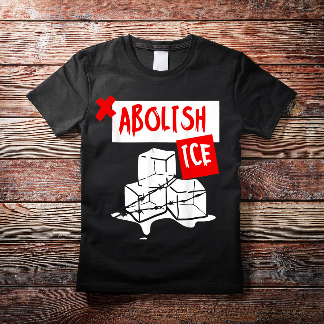 Abolish Ice Political Protest Melting Ice Graphic T-Shirt