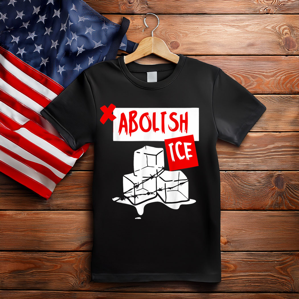 Abolish Ice Political Protest Melting Ice Graphic T-Shirt