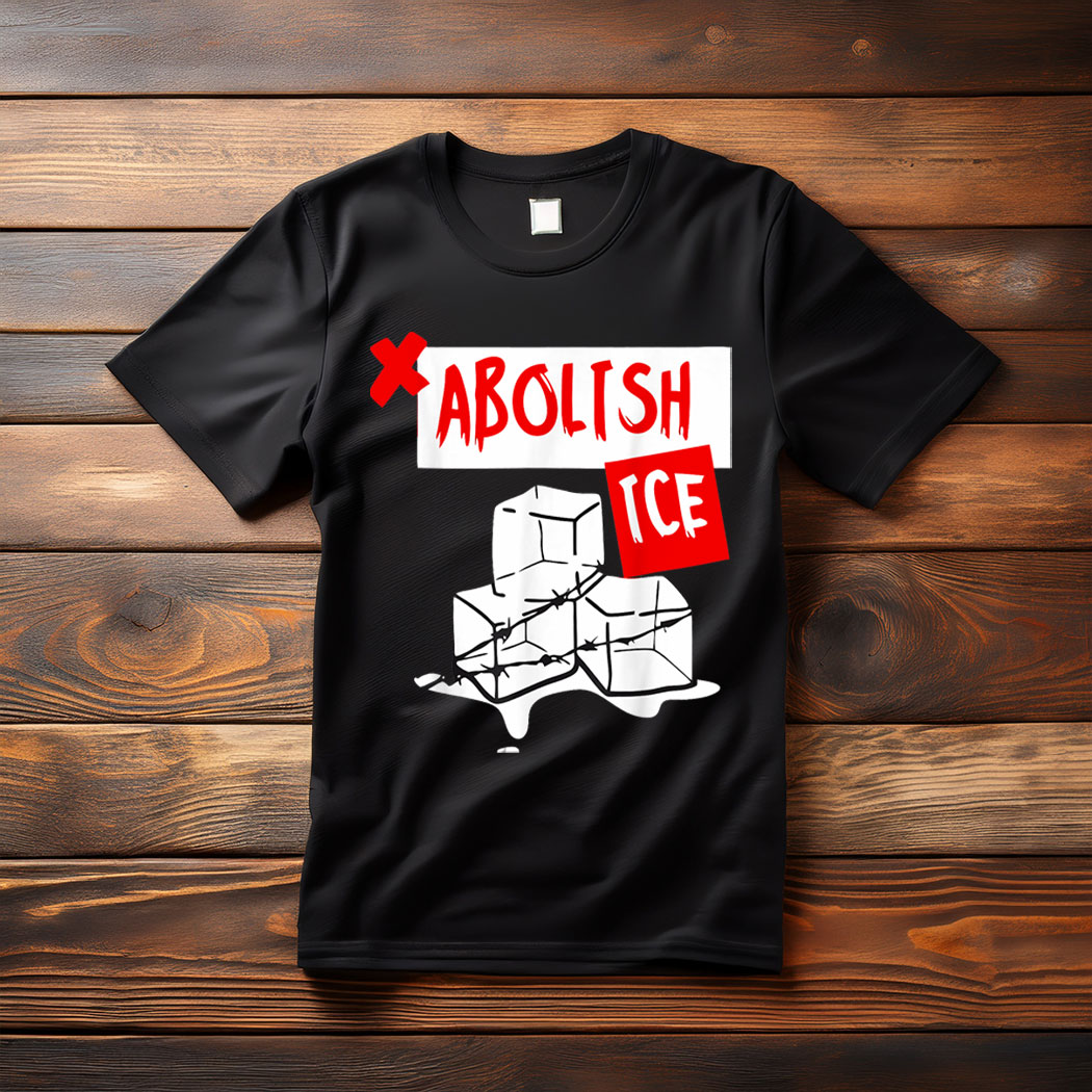 Abolish Ice Political Protest Melting Ice Graphic T-Shirt