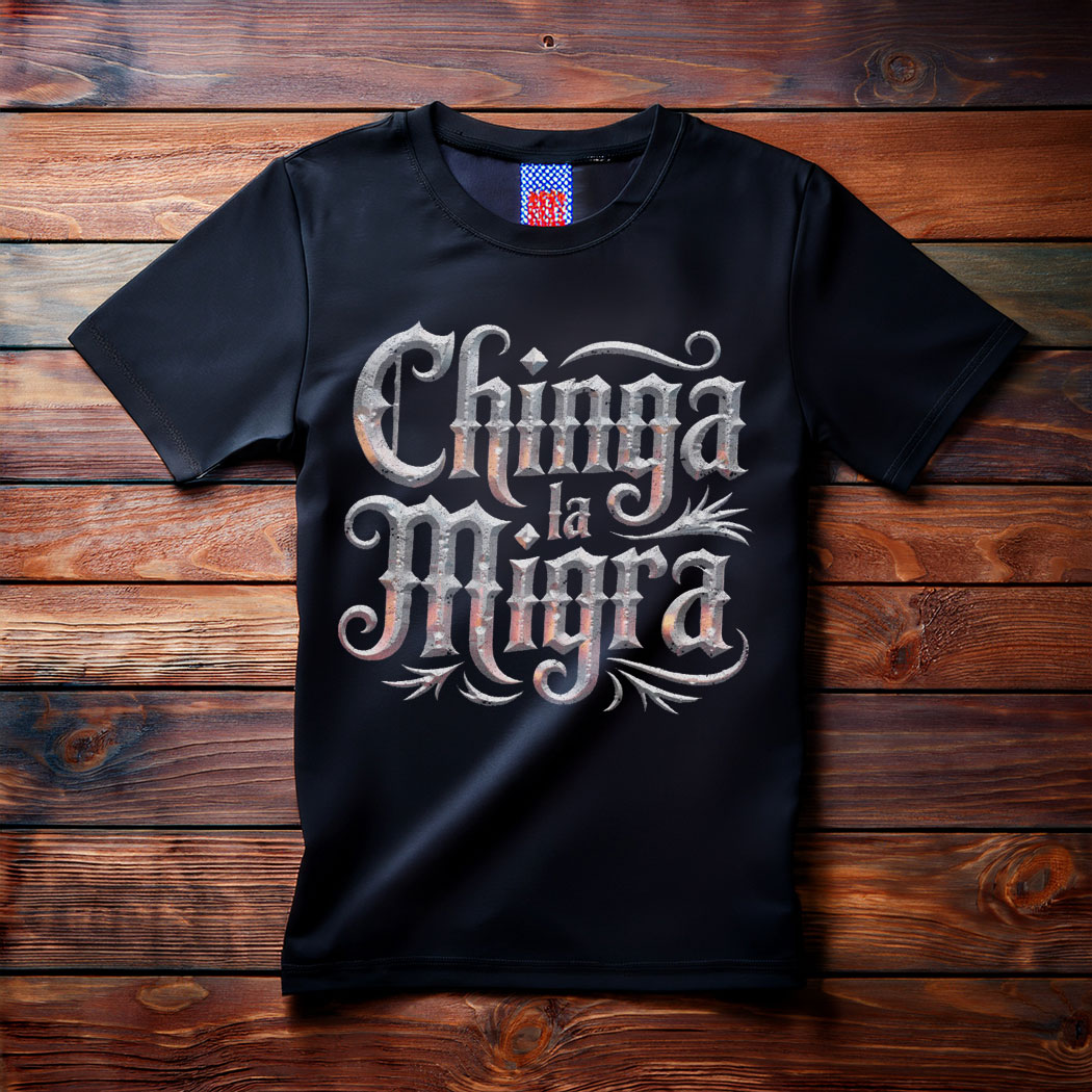 Chinga La Migra Gothic Shirt, Anti Trump Shirt