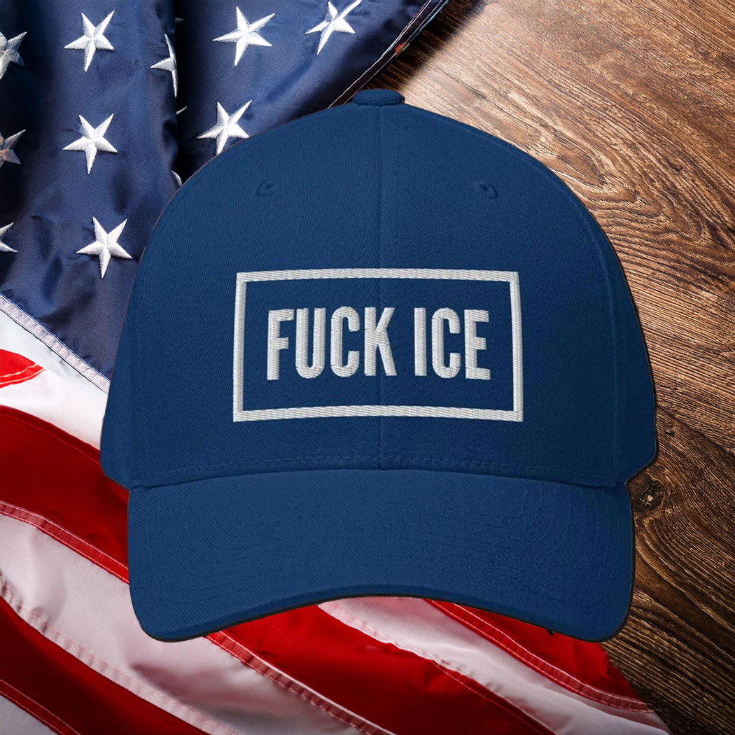 Fck ICE Embroidered Hat, Anti ICE Political Baseball Hat