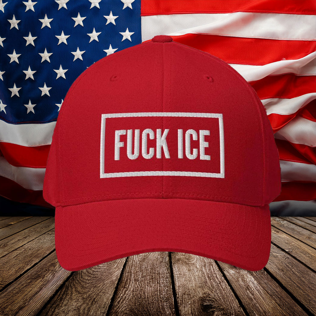 Fck ICE Embroidered Hat, Anti ICE Political Baseball Hat