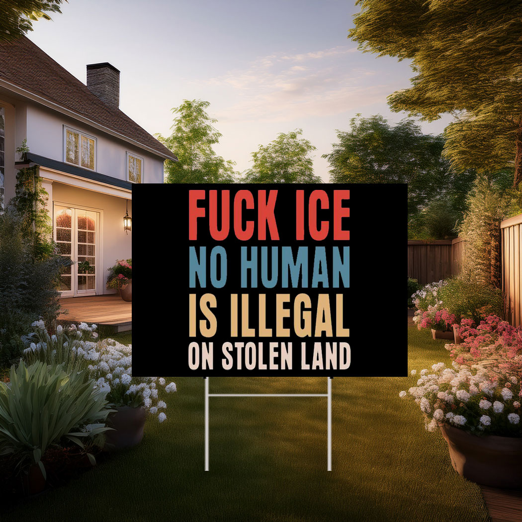 Fuck ICE Yard Sign, Abolish ICE