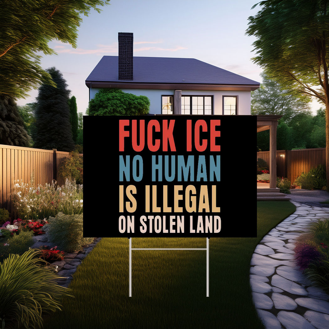 Fuck ICE Yard Sign, Abolish ICE