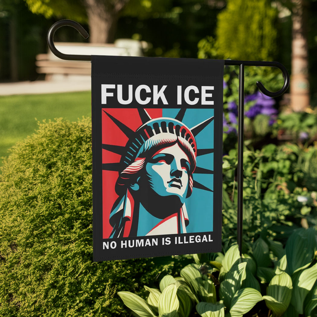 Fuck Ice Garden Flag, Abolish Ice Flag