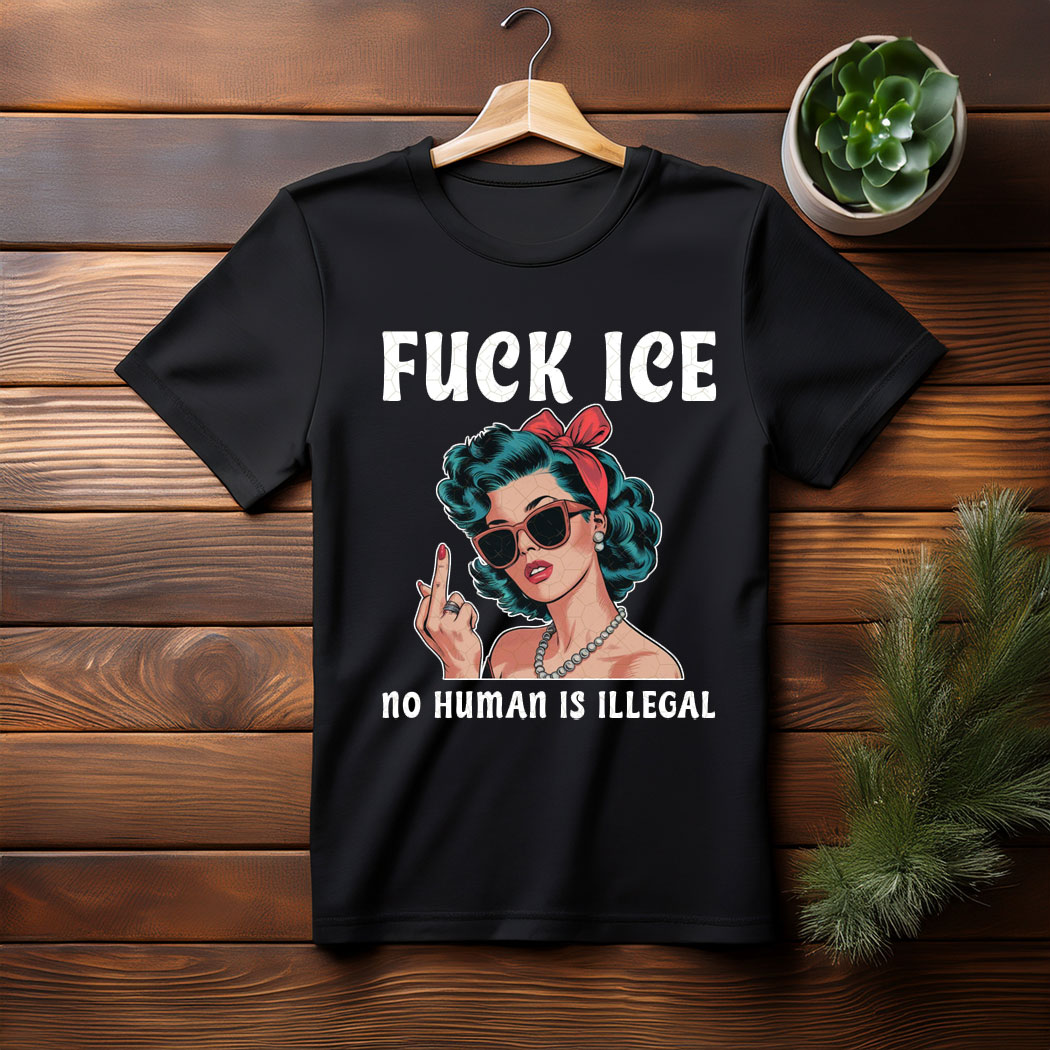 Retro Abolish ICE, No Human Is Illegal T-Shirt
